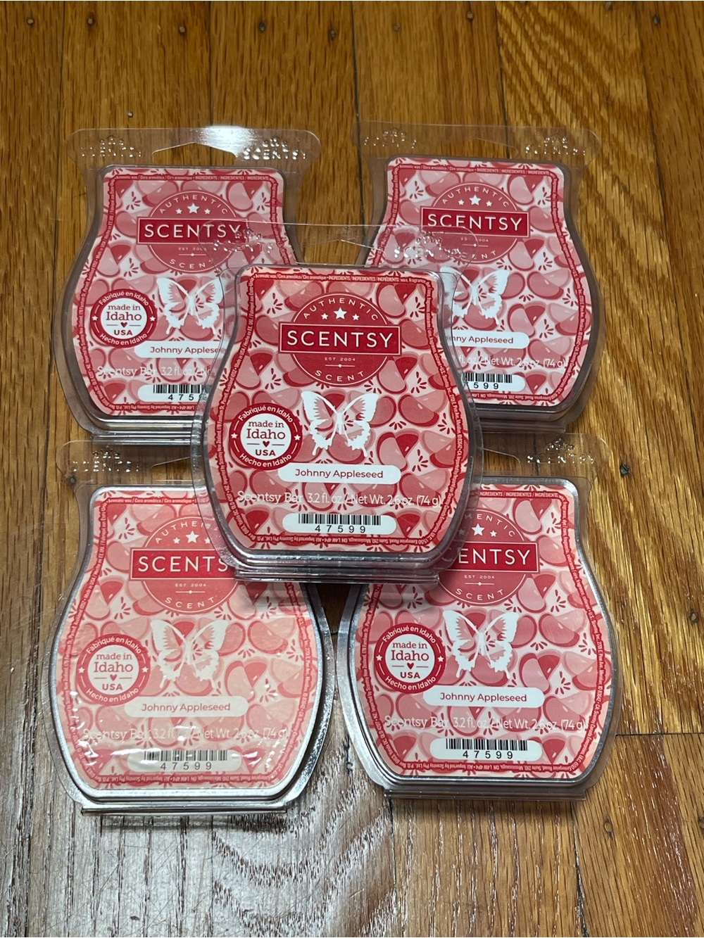 Scentsy Johnny Appleseed Wax Bars - 5 packs